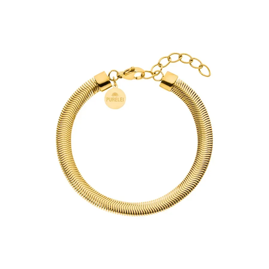 Purelei Flow Armband 100% Edelstahl Armbänder & Armreife 1 ct Hellbraun
