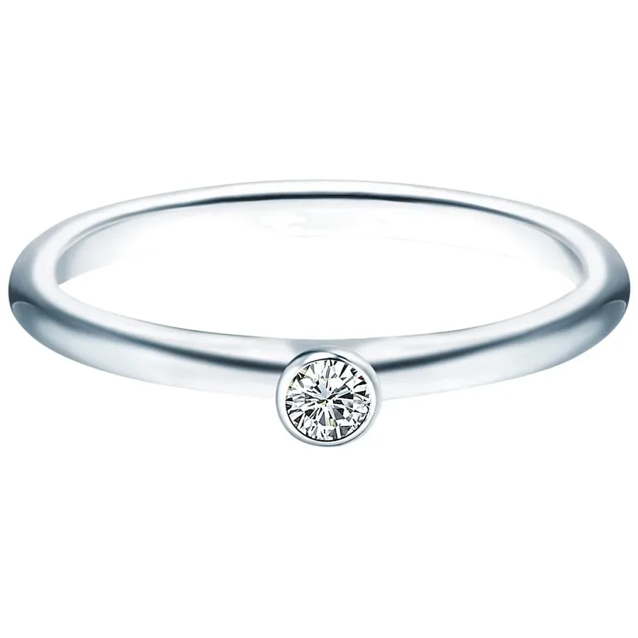 Trilani Ring Sterling Silber Zirkonia in Silber Ringe 1 ct Damen