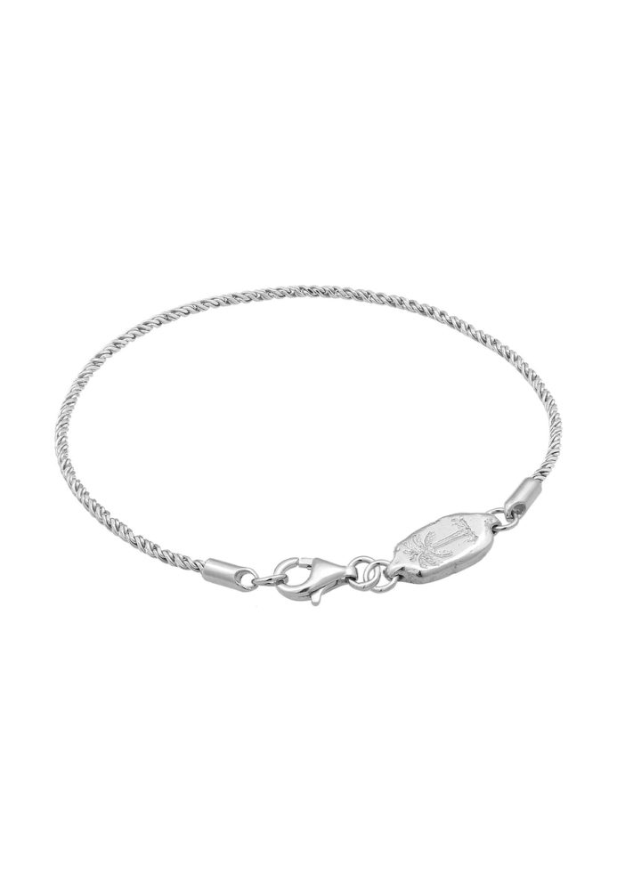 Haze & Glory Herren Kordelkette - Paradise 925 Silber oxidiert Armbänder & Armreife 1 ct