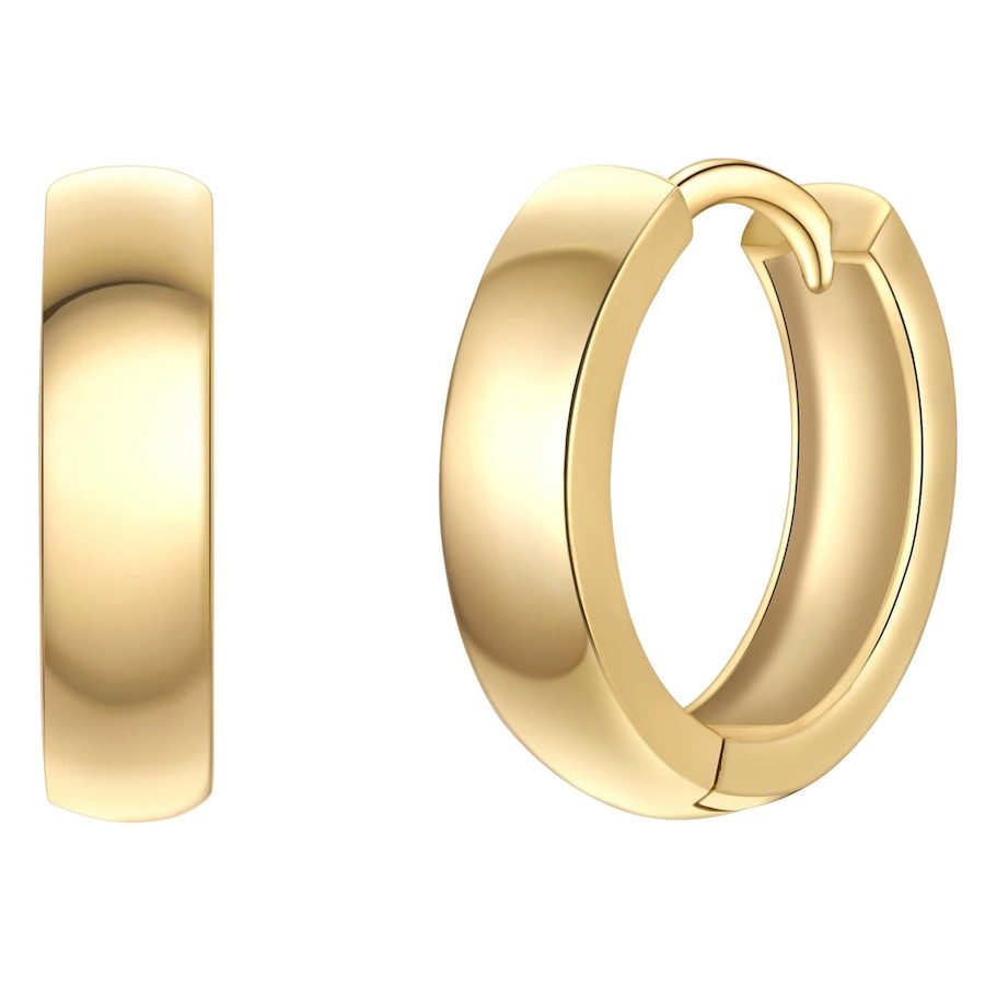 Yokoamii Creolen aus Metall-Legierung in Gelbgold Ohrringe 1 ct Damen