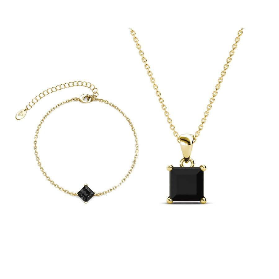MYC-Paris Einfaches quadratisches Calle-Set Schmuck-Set 1 ct Damen