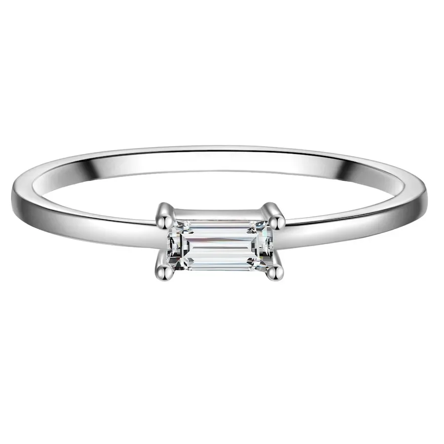 Glanzstücke München Ring Sterling Silber Zirkonia in Silber Ringe 1 ct Damen