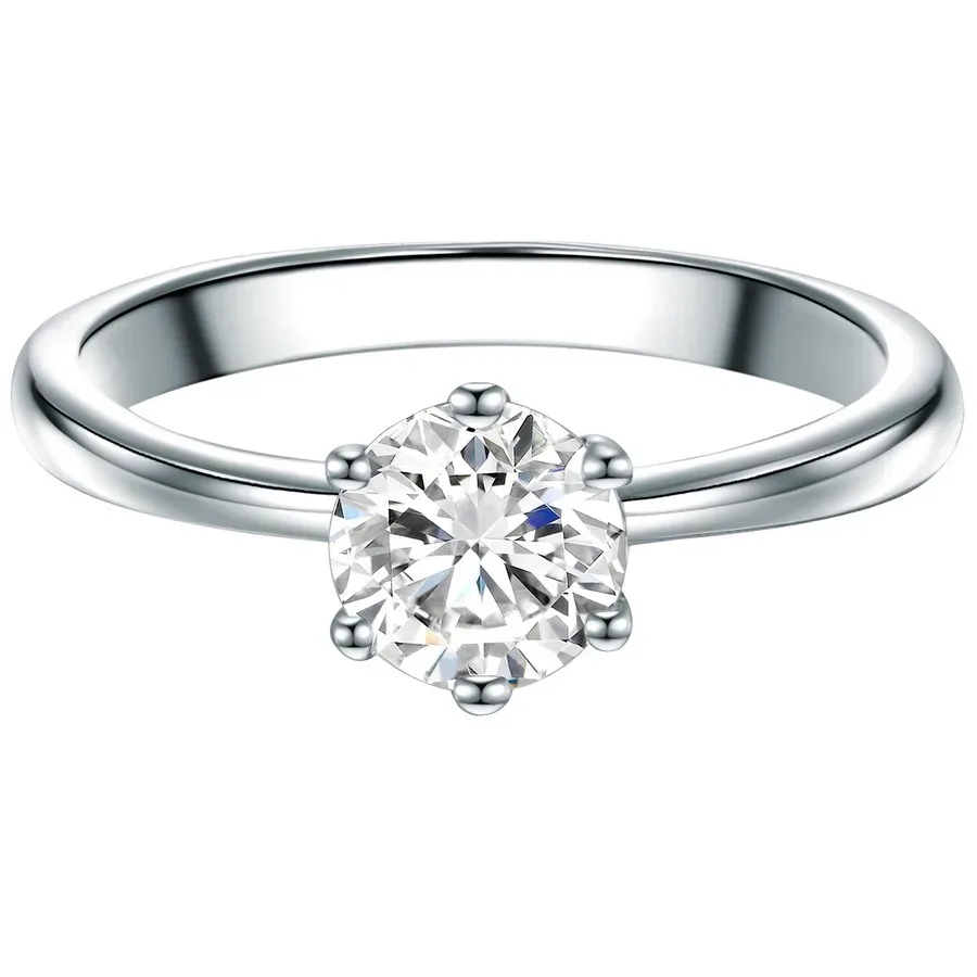 Trilani Ring aus Sterling Silber in silber mit Zirkonia Ringe 1 ct Damen