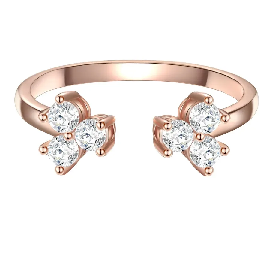 Glanzstücke München Ring Sterling Silber Zirkonia in Roségold Ringe 1 ct Damen