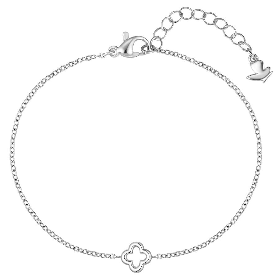 Glanzstücke München Armband Kleeblatt aus Edelstahl in silber Armbänder & Armreife 1 ct Damen