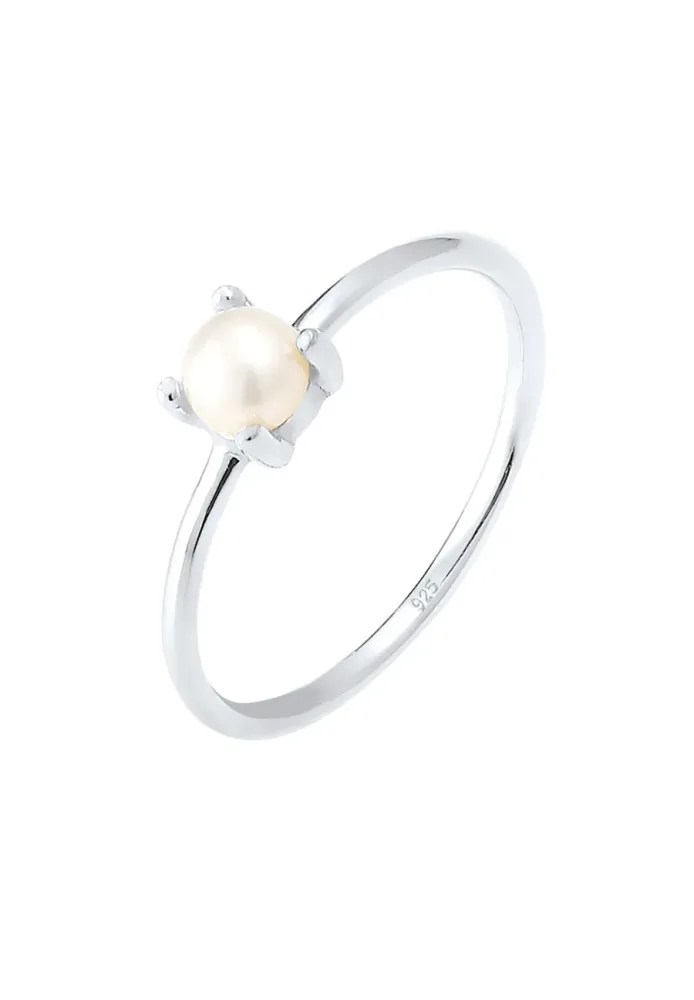 Elli Süsswasserperle Filigran 925 Sterling Silber Ringe 1 ct Damen