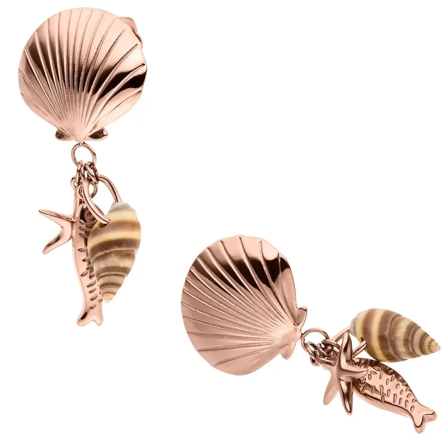 Purelei Ocean Crush Ohrringe 100% Edelstahl 1 ct Hellbraun