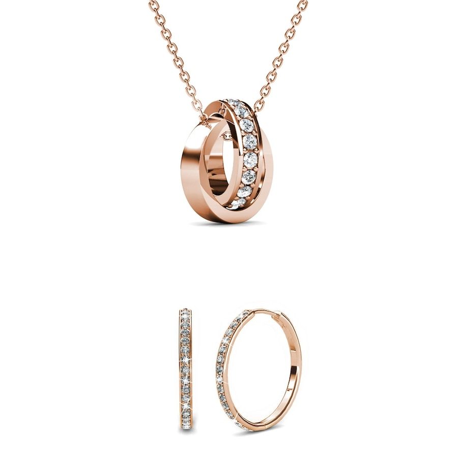 MYC-Paris Schickes Kreis-Reifen-Set Schmuck-Set 1 ct Damen