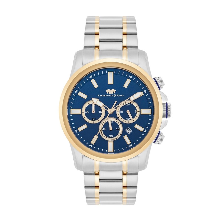 Rhodenwald & Söhne Armband-Uhr Squando aus Edelstahl in silber/gelbgold Uhren 1 ct Herren
