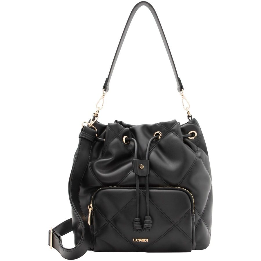 L.CREDI Raimunda Beuteltasche Handtaschen 1 ct Schwarz Damen