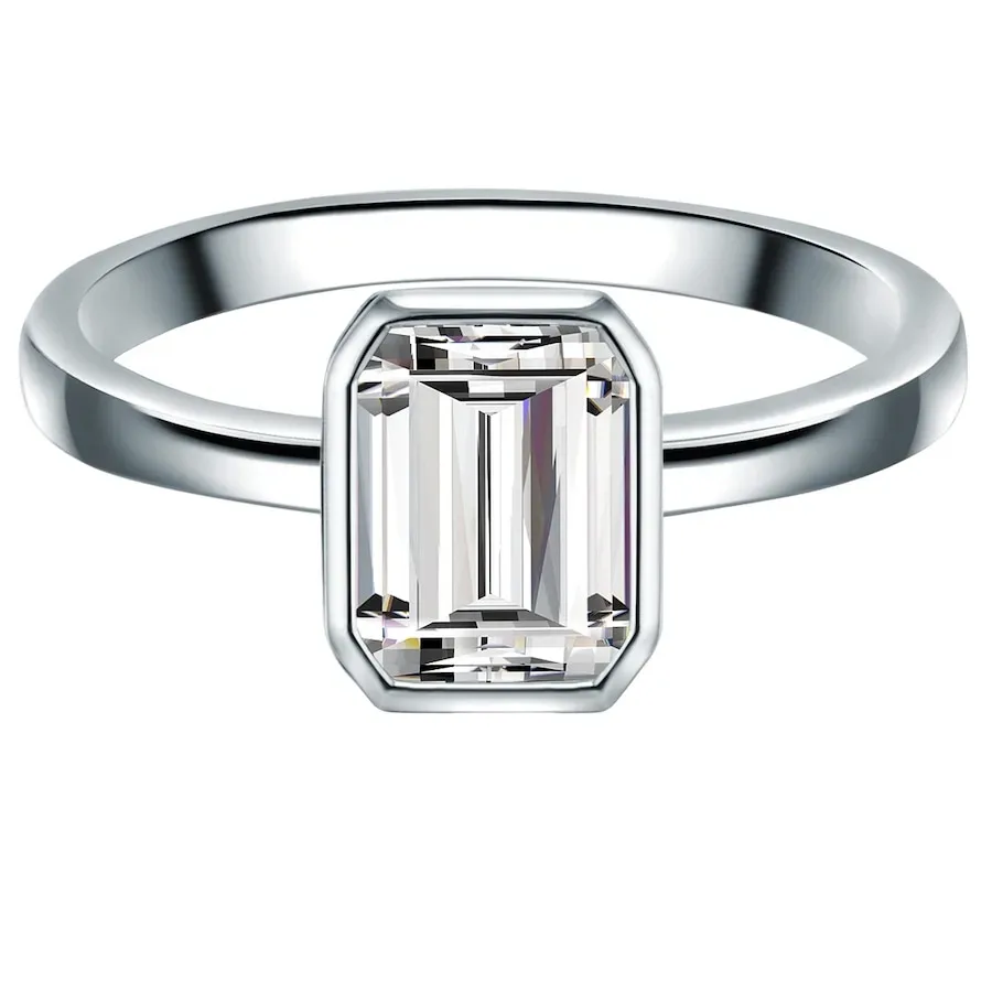 Trilani Ring Sterling Silber Zirkonia in Silber Ringe 1 ct Damen