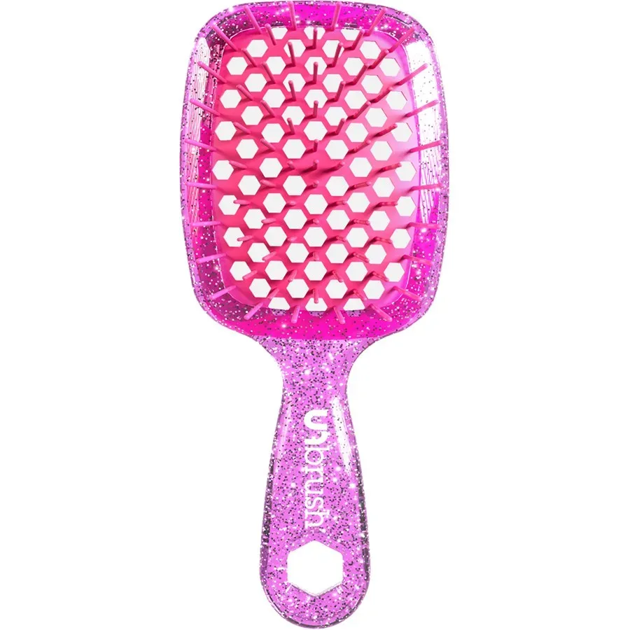 UNbrush Detangling Hair Brush Mini Glitter - Rose Quartz Detangler 1 ct