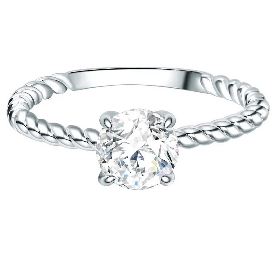 Trilani Ring Sterling Silber Zirkonia in Silber Ringe 1 ct Damen
