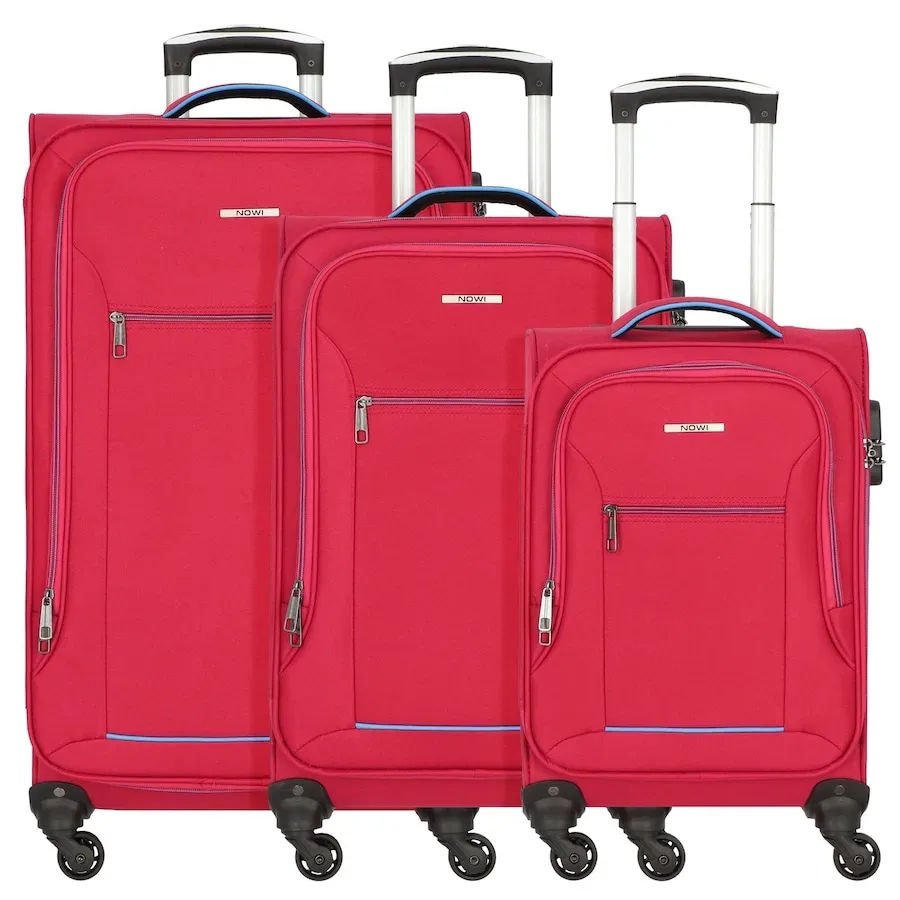 NOWI Sevilla 4 Rollen Kofferset 3-teilig Reisetaschen 1 ct Pink Herren