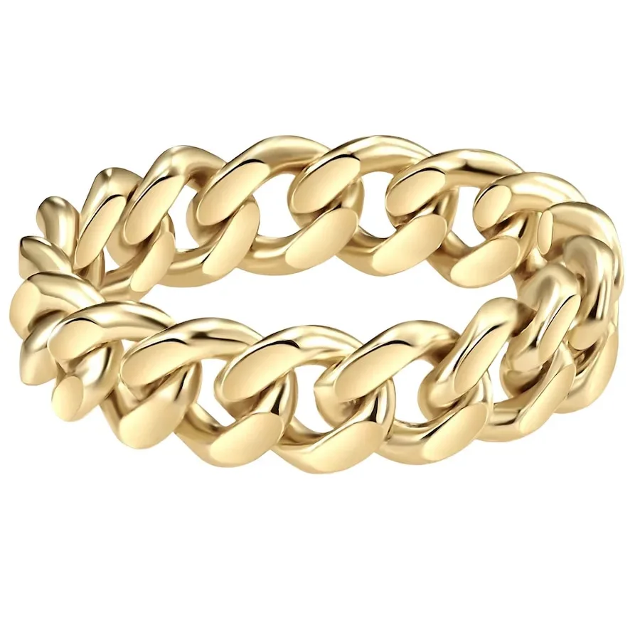Glanzstücke München Ring aus Sterling Silber in gelbgold Ringe 1 ct Damen
