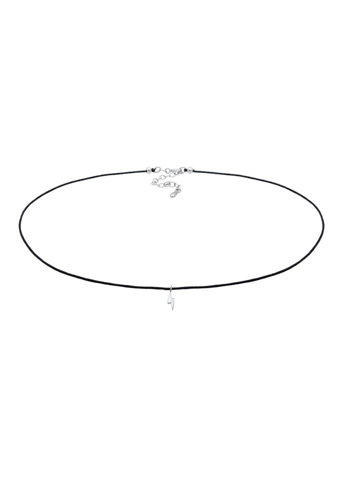 Elli - Halskette Choker Blitz Nylonkette 925 Silber, 36cm