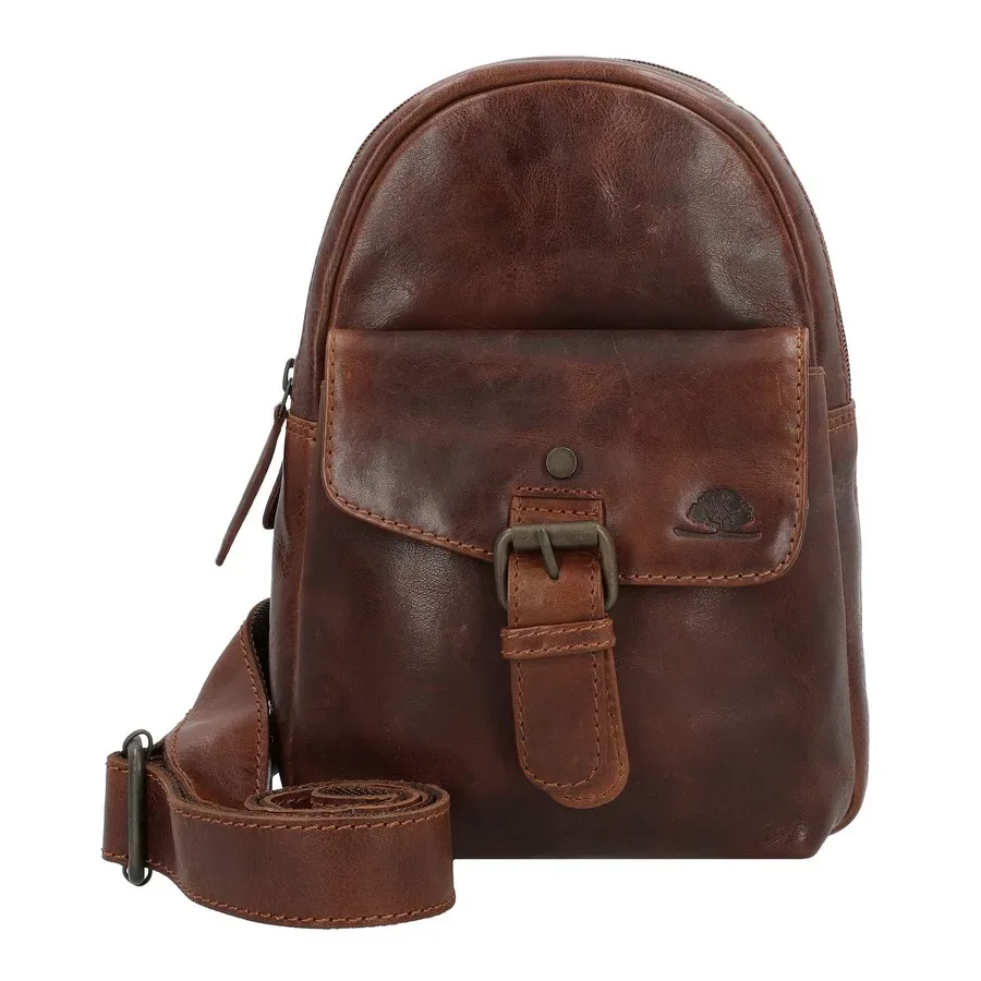 Greenburry Rugged Umhängetasche Accessoire-Trend für Herbst & Winter 2024 1 ct Braun Herren