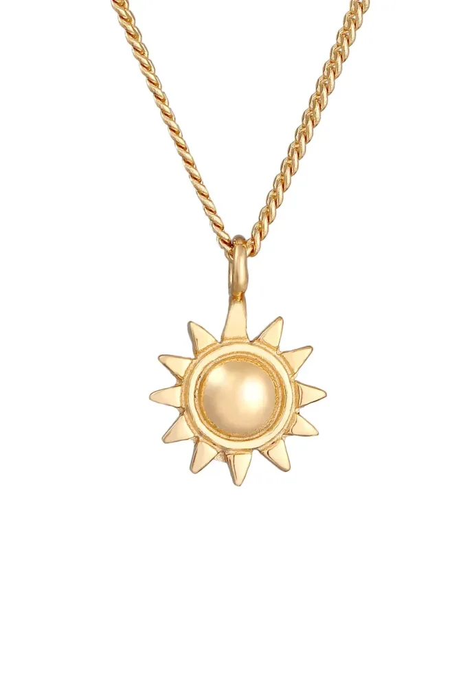 Elli - Halskette Sonne Strahlend, 42cm, Gold