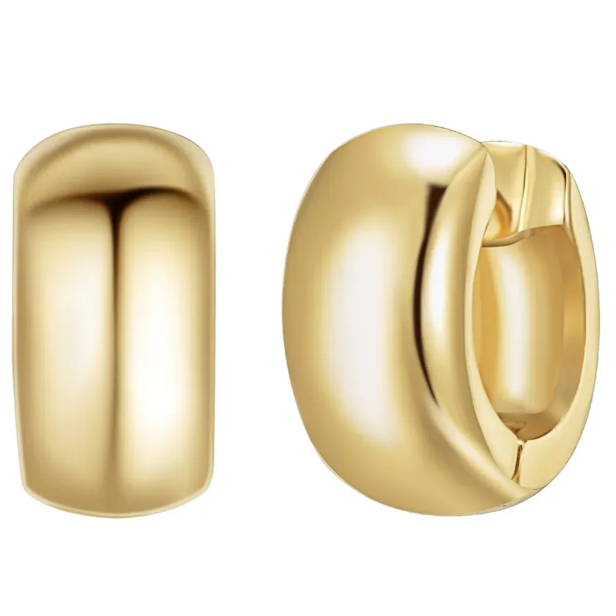 Lulu & Jane Creolen Metall-Legierung in Gelbgold Ohrringe 1 ct Damen