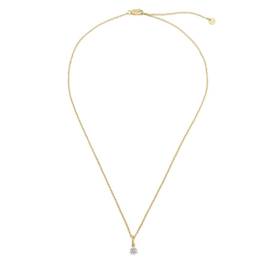 Glanzstücke München Halskette aus Sterling Silber in gelbgold mit Topas Ketten 1 ct Damen