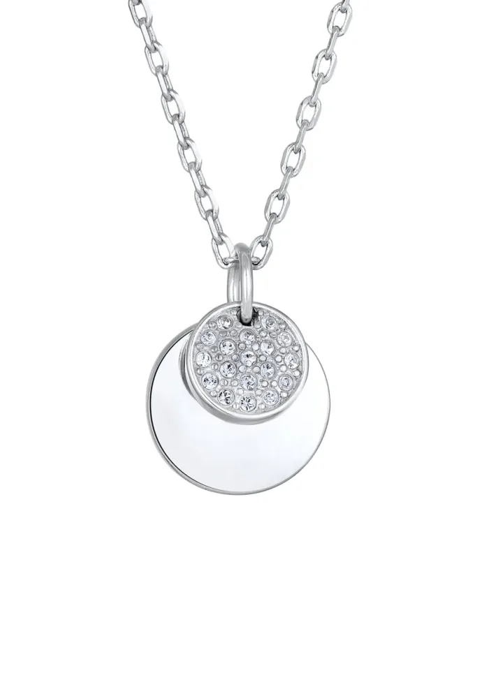 Elli Plättchen Kristalle Elegant Ketten 1 ct Damen