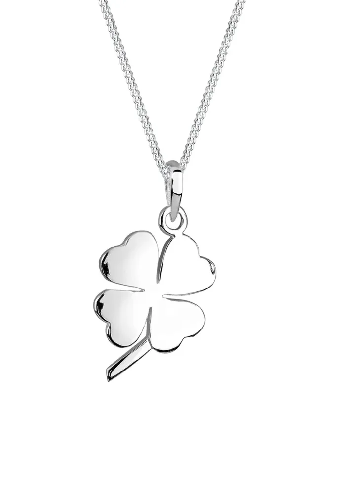 Elli Glücksbringer Kleeblatt 925 Sterling Silber Ketten 1 ct Damen