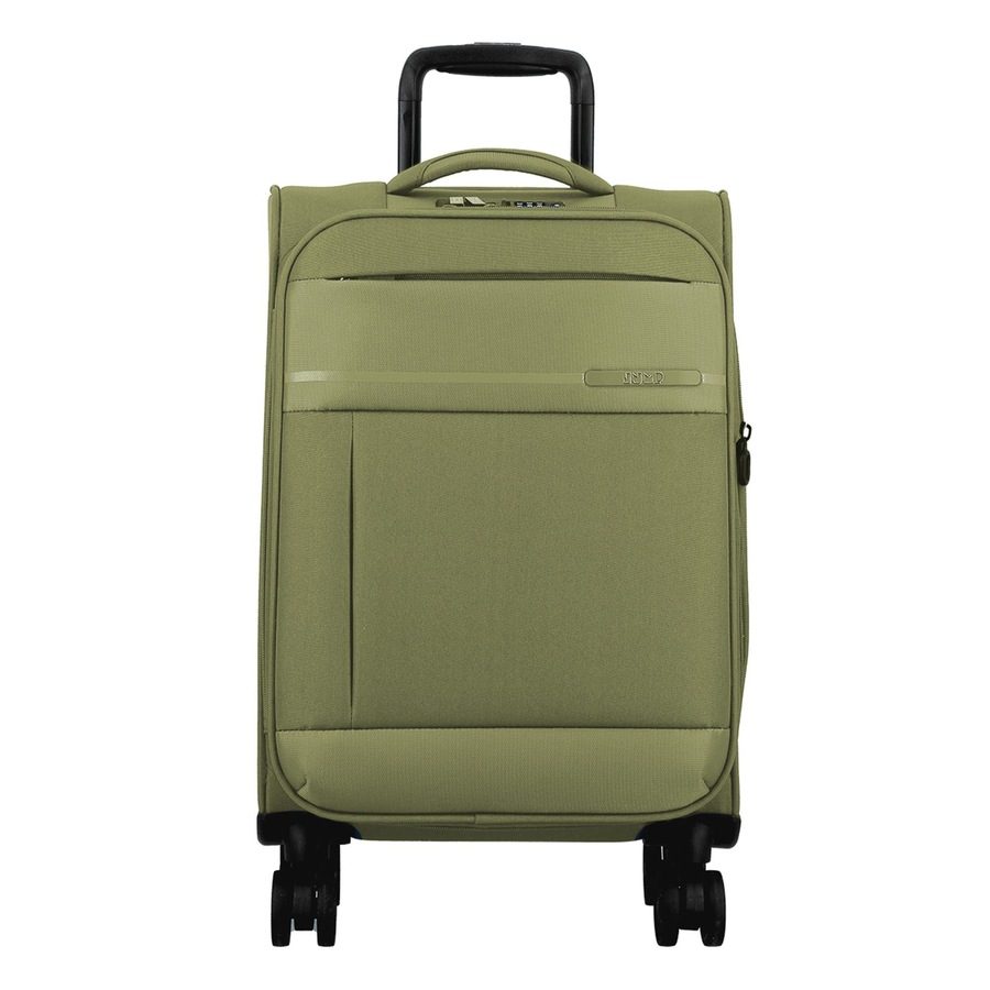 Jump Monthélys 4 Rollen Kabinentrolley 55 cm mit Dehnfalte Reisetaschen 1 ct Grün Herren