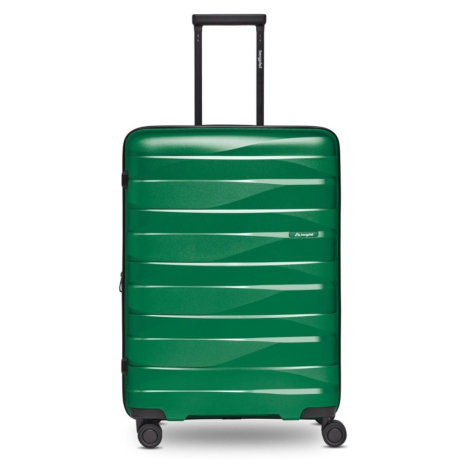 bergpfeil Travel 4-Rollen Trolley M 66 cm mit Dehnfalte Reisetaschen 1 ct Grün Herren