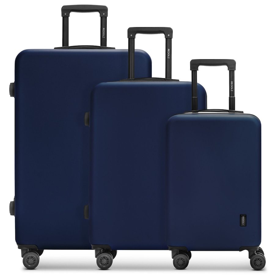 Redolz Essentials 09 3-SET 4 Rollen Kofferset 3-teilig Koffer & Trolleys 1 ct Blau Herren