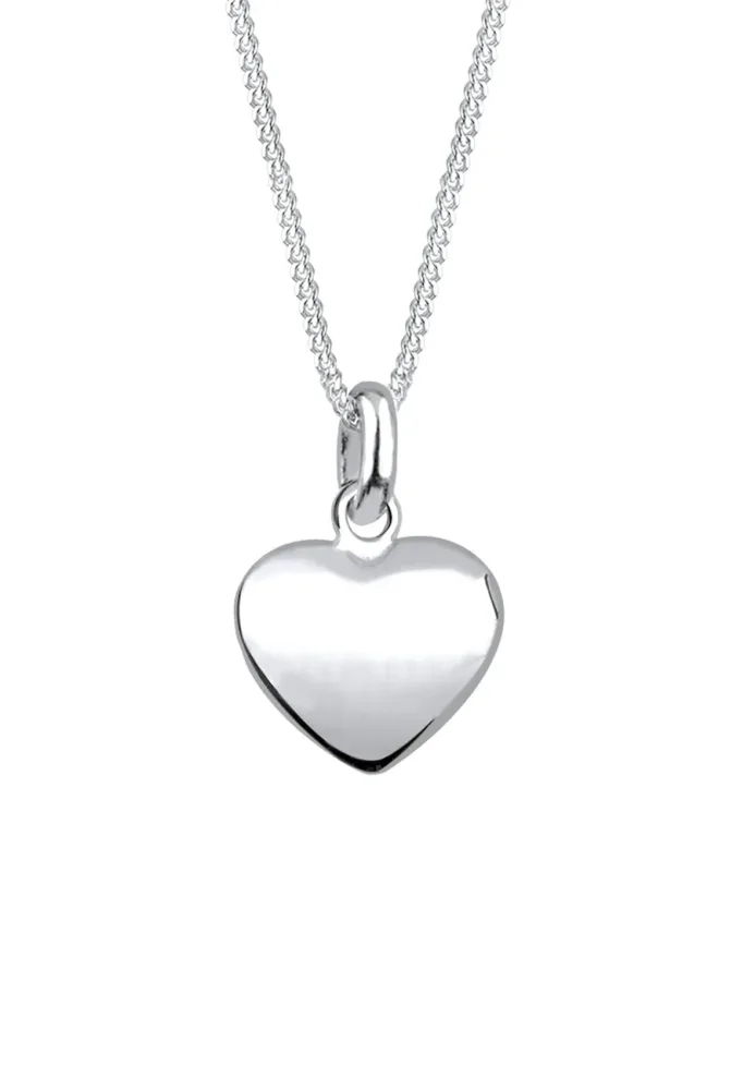 Elli Herz Anhänger 925er Silber Ketten 1 ct Damen