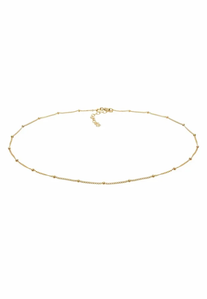Elli Basic Choker Kugelkette Trend Blogger 925 Silber Ketten 1 ct Damen