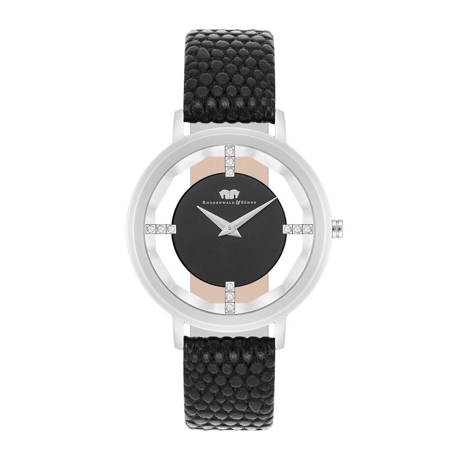 Rhodenwald & Söhne Armband-Uhr Lucrezia aus Echtleder in silber Uhren 1 ct Damen