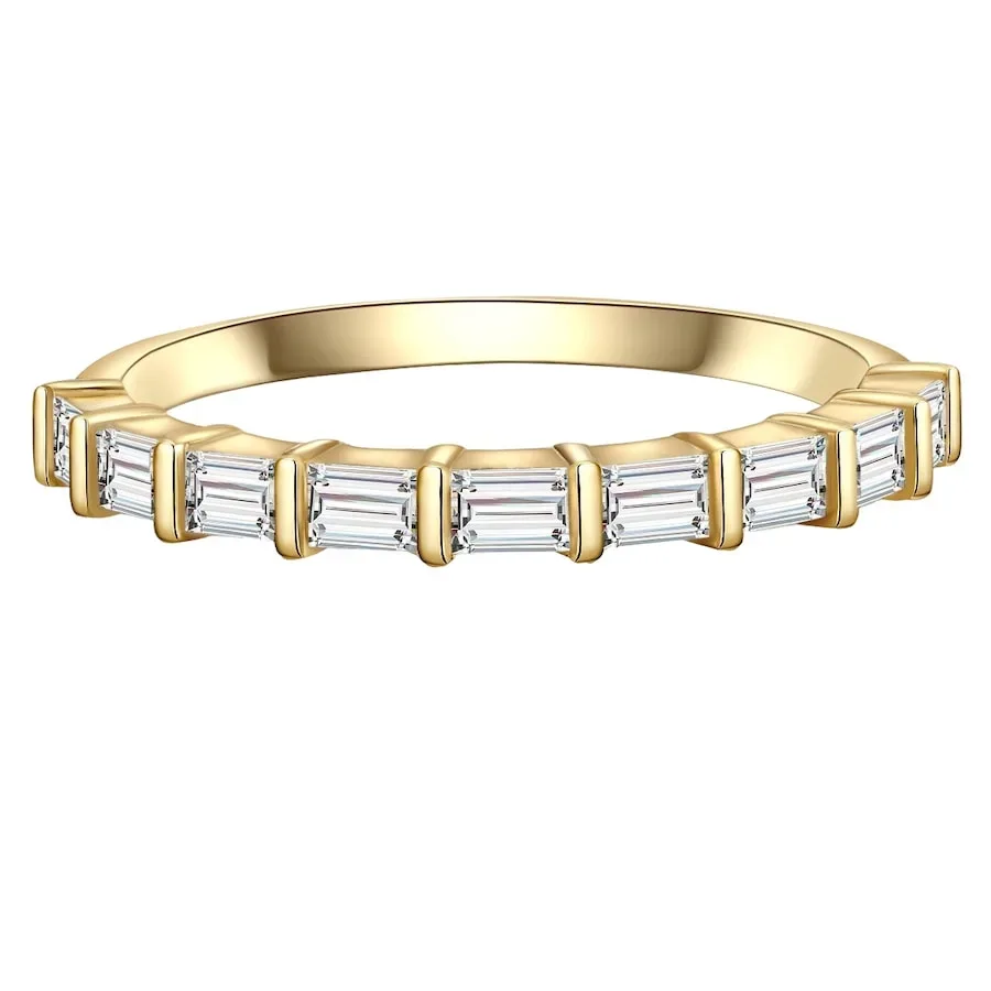 Glanzstücke München Ring Sterling Silber Zirkonia in Gelbgold Ringe 1 ct Damen