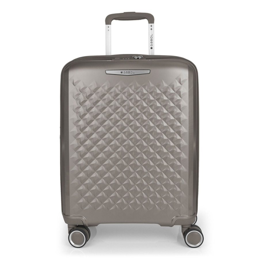 Gabol Queens 4 Rollen Kabinentrolley S 54 cm mit Dehnfalte Reisetaschen 1 ct Grau Herren