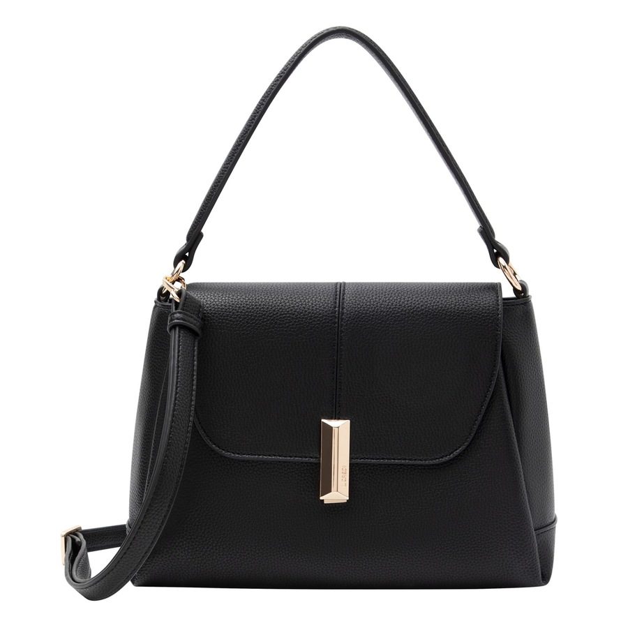 L.CREDI Perdita Schultertasche Handtaschen 1 ct Schwarz Damen