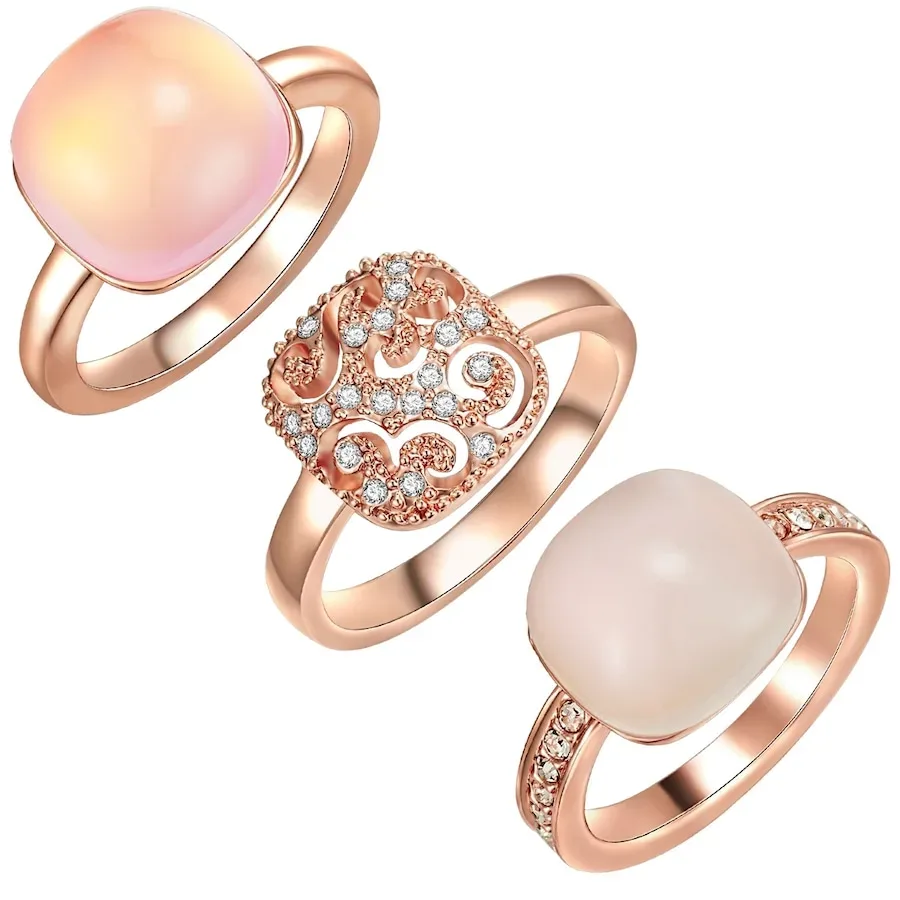 Lulu & Jane - Ring, 52, Goldrosa