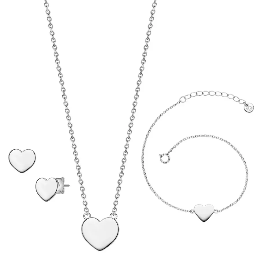 Glanzstücke München Schmuckset Sterling Silber in Silber Schmuck-Set 1 ct Damen