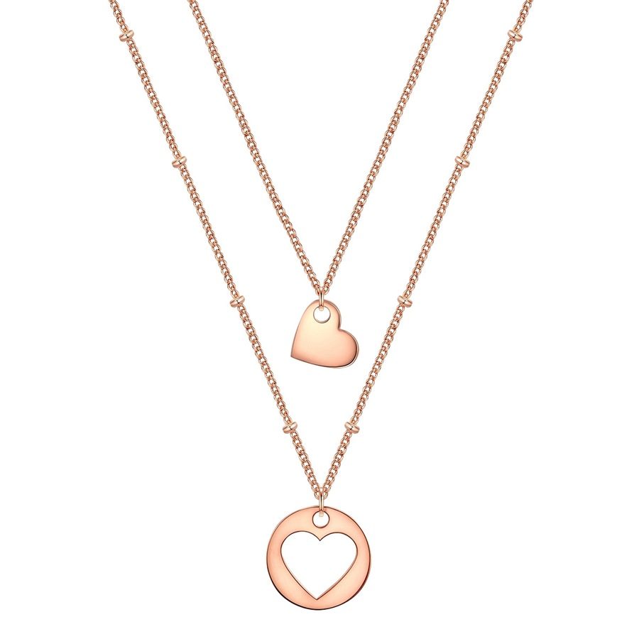 EASTSIDE Halskette Herz Edelstahl in Roségold Ketten 1 ct Damen