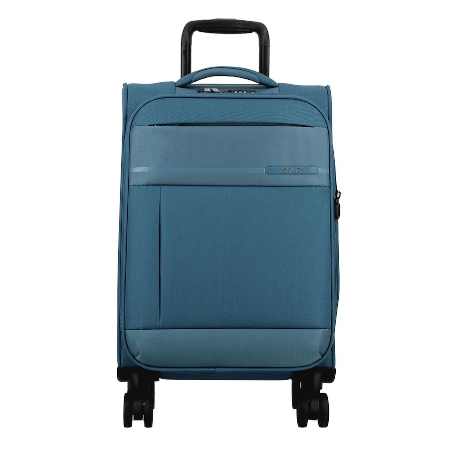 Jump Monthélys 4 Rollen Kabinentrolley 55 cm mit Dehnfalte Reisetaschen 1 ct Violett Herren