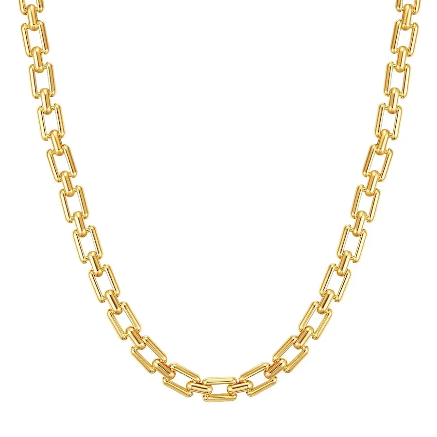 Lulu & Jane Halskette Metall-Legierung in Gelbgold Ketten 1 ct Damen