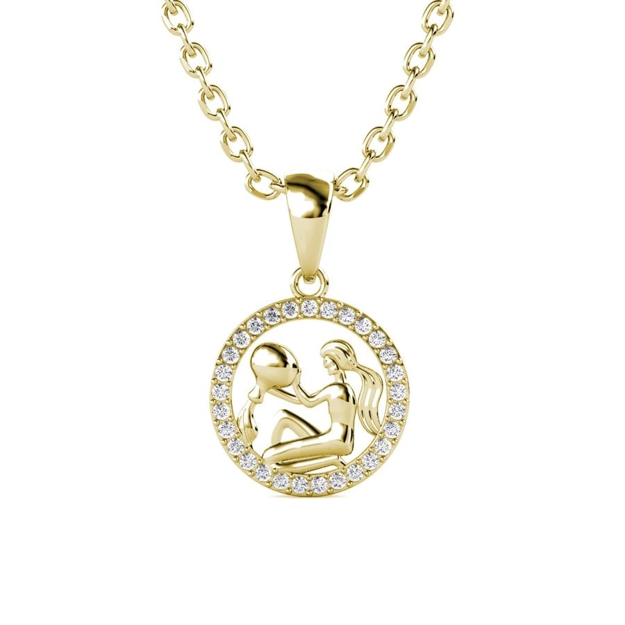 MYC-Paris Halskette und Anhänger mit Sternzeichen Wassermann Ketten 1 ct Damen