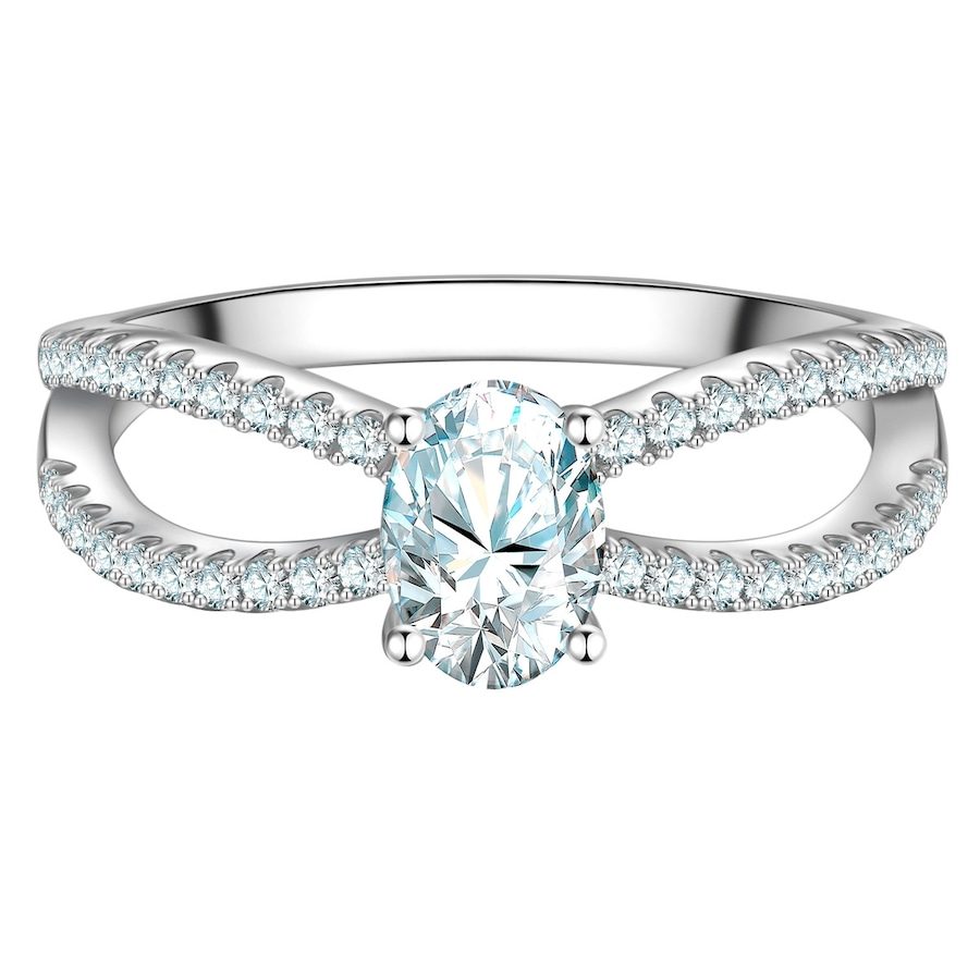 Trilani Ring Infinity aus Sterling Silber in silber mit Zirkonia Ringe 1 ct Damen