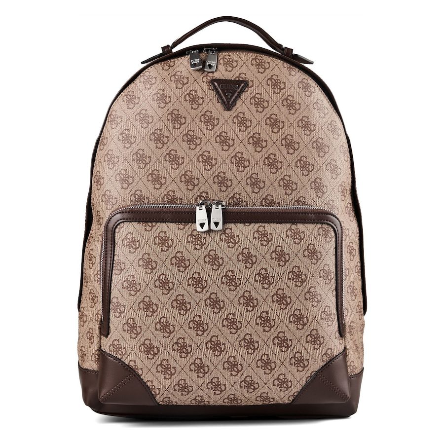 Guess Milano Business-Rucksack 42 cm Laptopfach Reisetaschen 1 ct Hellbraun Herren