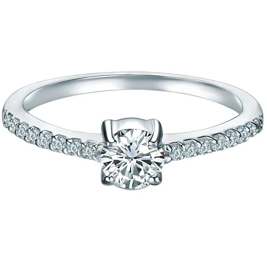 Trilani Ring aus Sterling Silber in Silber mit Zirkonia Ringe 1 ct Damen