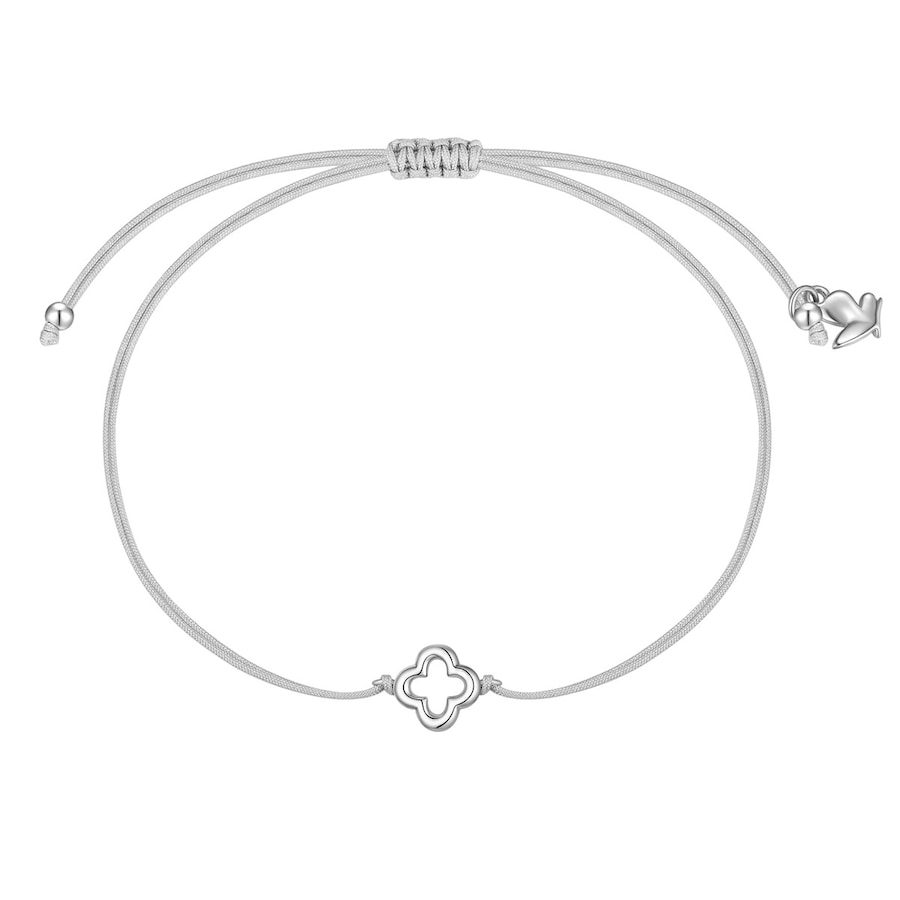 Glanzstücke München Armband Kleeblatt aus Edelstahl in silber Armbänder & Armreife 1 ct Damen