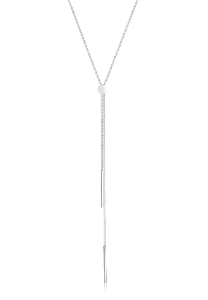 Elli Y-Kette Geo Stab Minimal 925 Silber Ketten 1 ct Damen