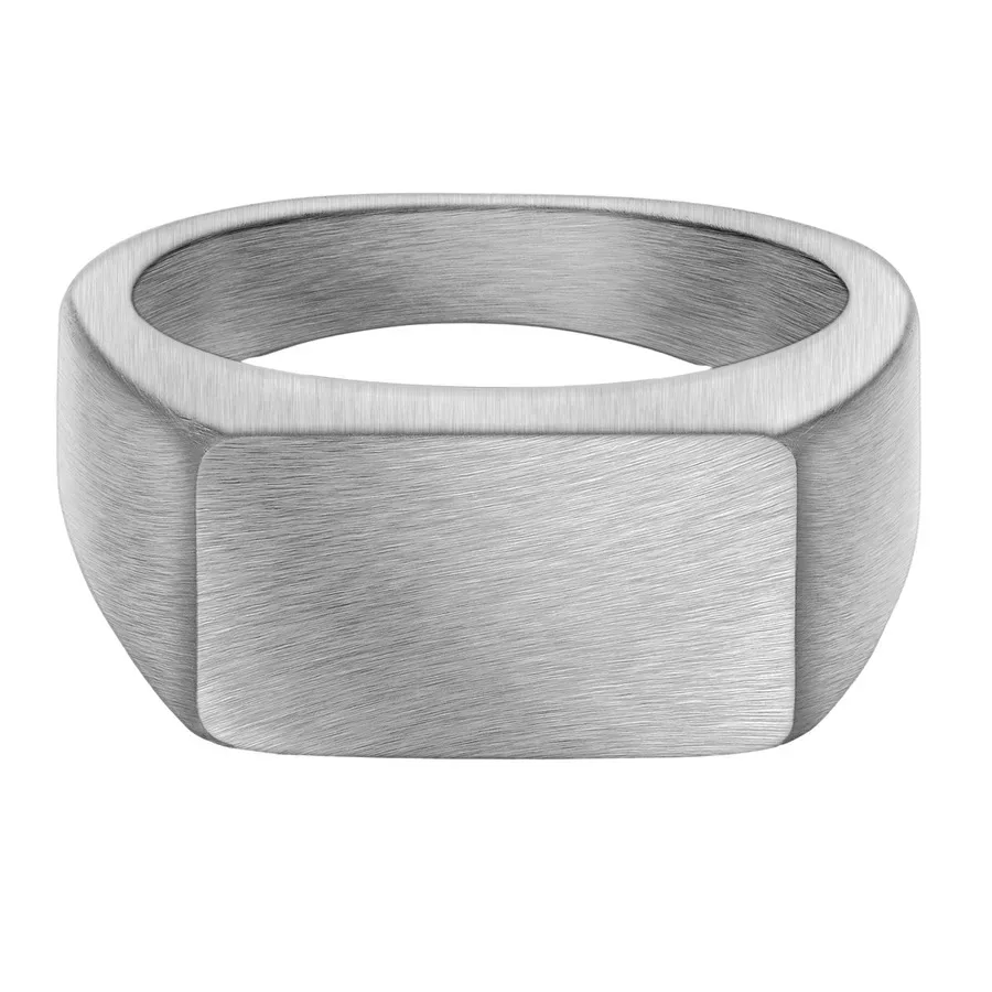 True Rebels Ring aus Edelstahl in silber Herrenschmuck 1 ct Herren