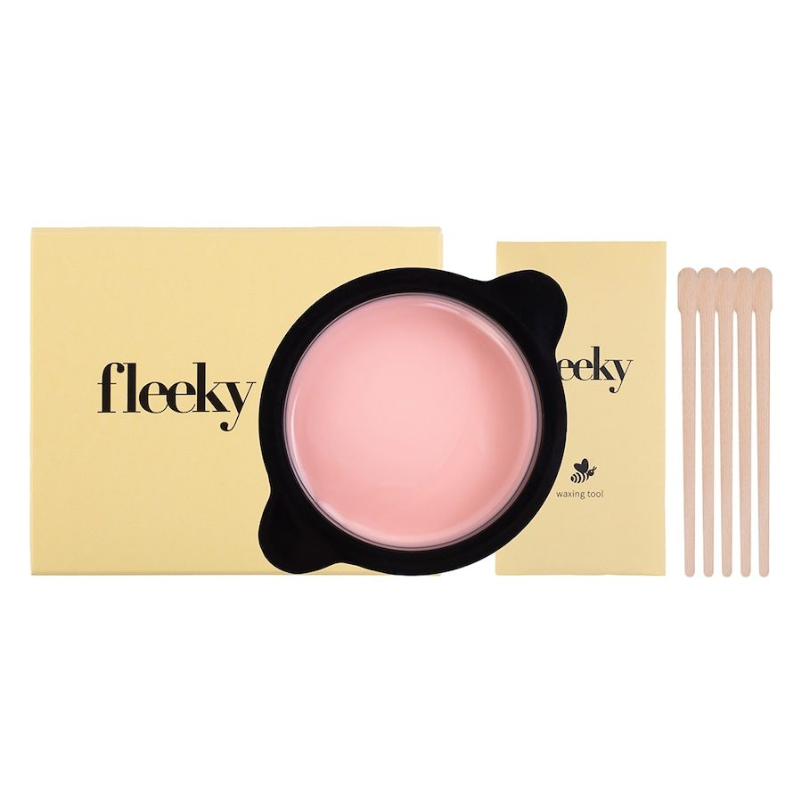 Fleeky Mikrowellen Wax Kit - Effektive Enthaarung & Hautpflege in Einem Haarwachs 100 g