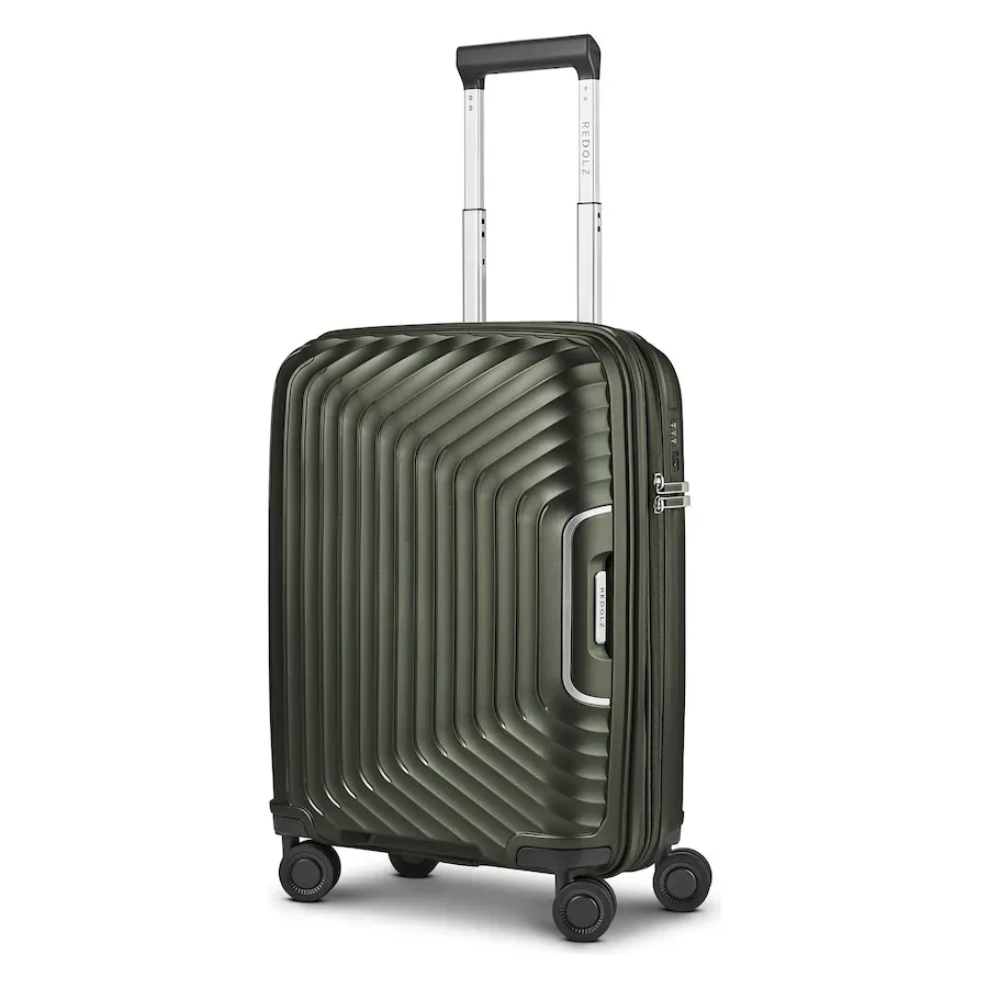 Redolz Essentials 01 4 Rollen Kabinentrolley 53 cm mit Dehnfalte Koffer & Trolleys 1 ct Grün Herren