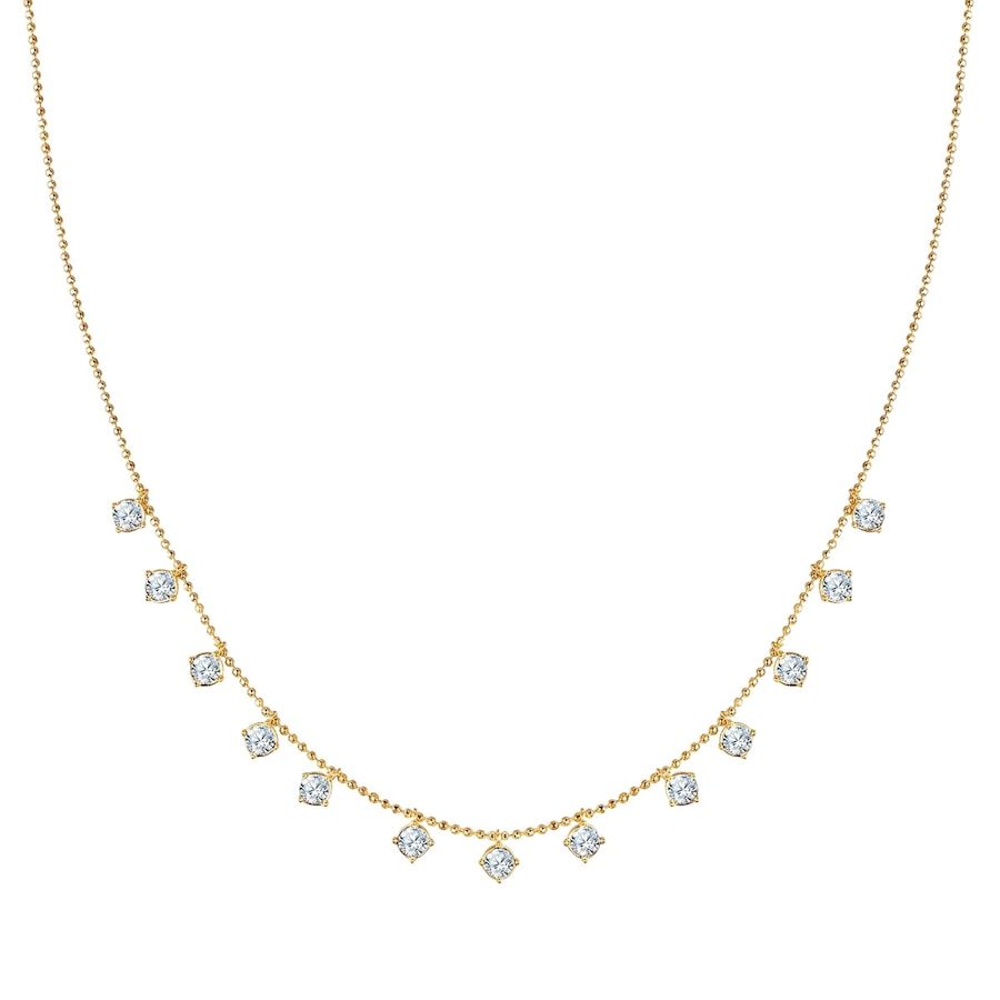 Lulu & Jane Halskette aus Metall in Gelbgold mit verziert mit Kristallen von Swarovski® Ketten 1 ct Damen